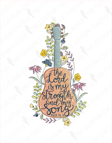 {Strength and Song} Cactus-Cals Vinyl Sticker