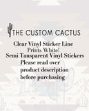 {Flower Ghosts•full sheet} Cactus-Cals Vinyl Sticker