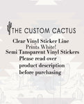 {Ghosts•full sheet} Cactus-Cals Vinyl Sticker