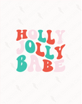 {Holly Jolly Babe} Cactus-Cals Vinyl Sticker