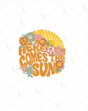 {Here Comes the Sun} Cactus-Cals Vinyl Sticker