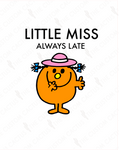 {Littler Miss Always Late} Cactus-Cals Vinyl Sticker