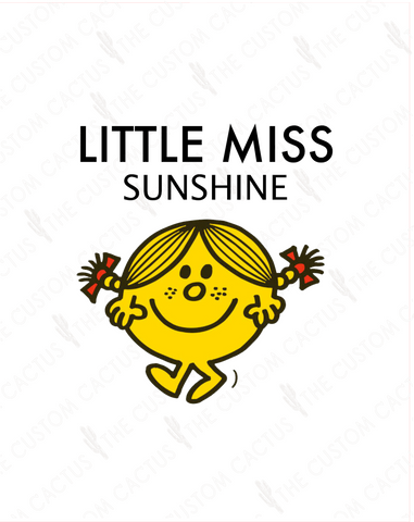 {Little Miss Sunshine} Cactus-Cals Vinyl Sticker