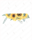 {Sunflower Border} Cactus-Cals Vinyl Sticker