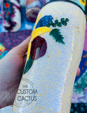 {RTS} Hand Painted Floral Tumbler